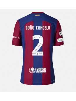 Moški Nogometna dresi replika Barcelona Joao Cancelo #2 Domači 2023-24 Kratek rokav